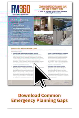 Common Emergency Planning Gaps