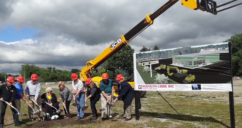 Buck and Knobby breaks ground on its new Toledo-based JCB equipment dealership