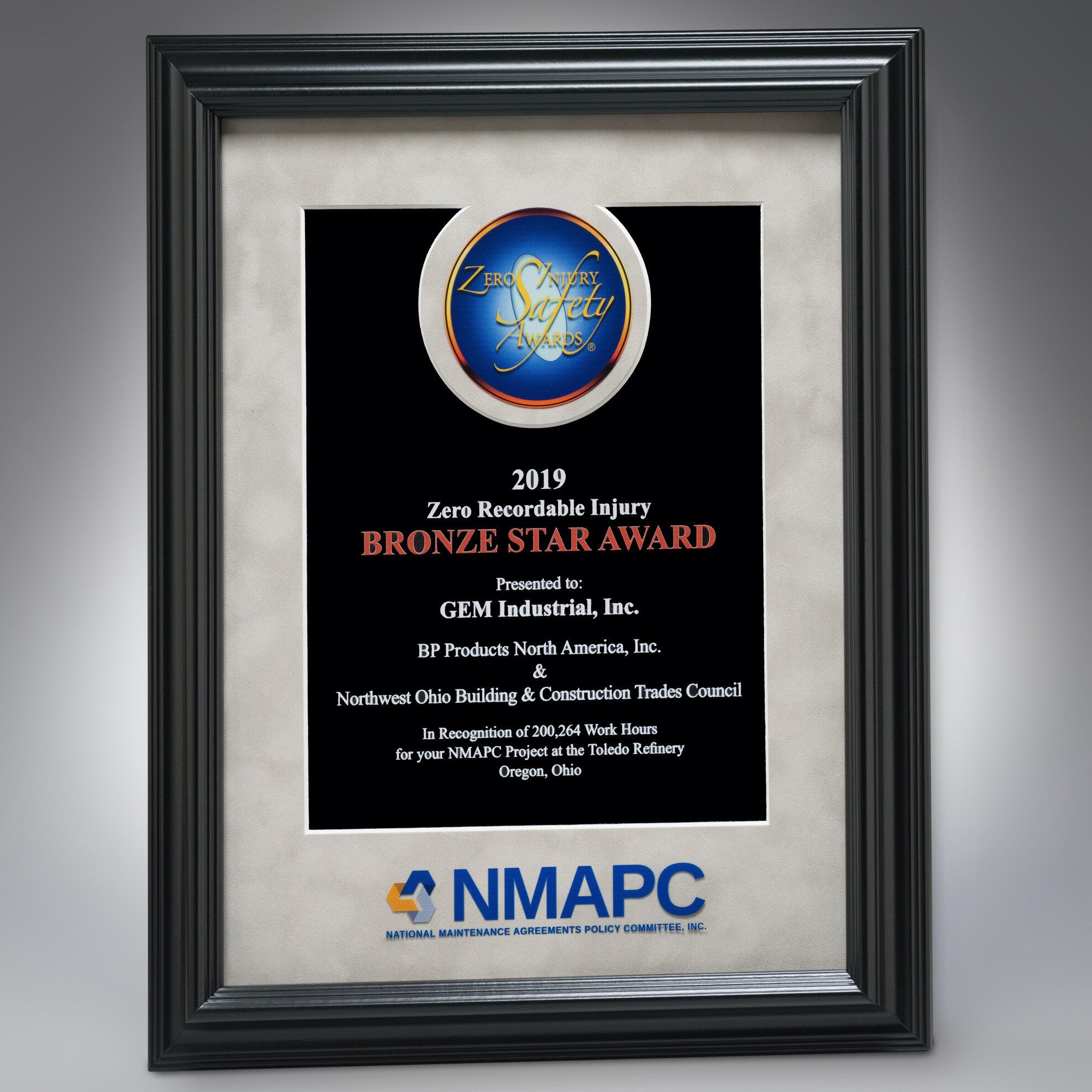 GEM Inc. honored with 7 NMAP Zero Injury Safety Awards