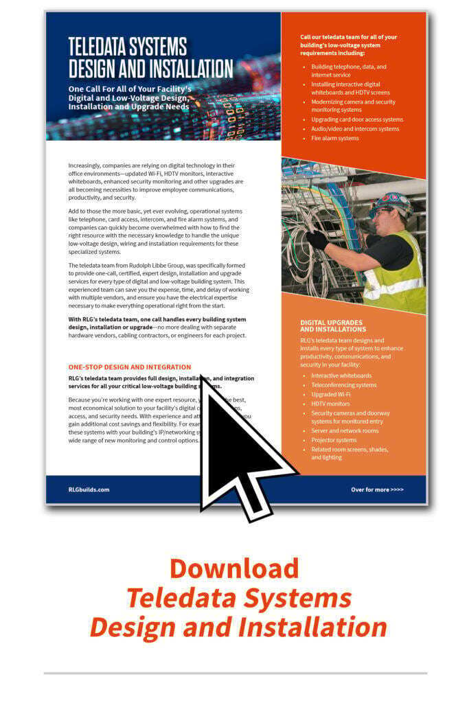 Teledata System.data Digital and Low-Voltage Wiring | Blog | Rudolph Libbe Group