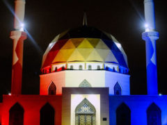 Islamic Center of Greater Toledo lights up in red, white, and blue for Independence Day