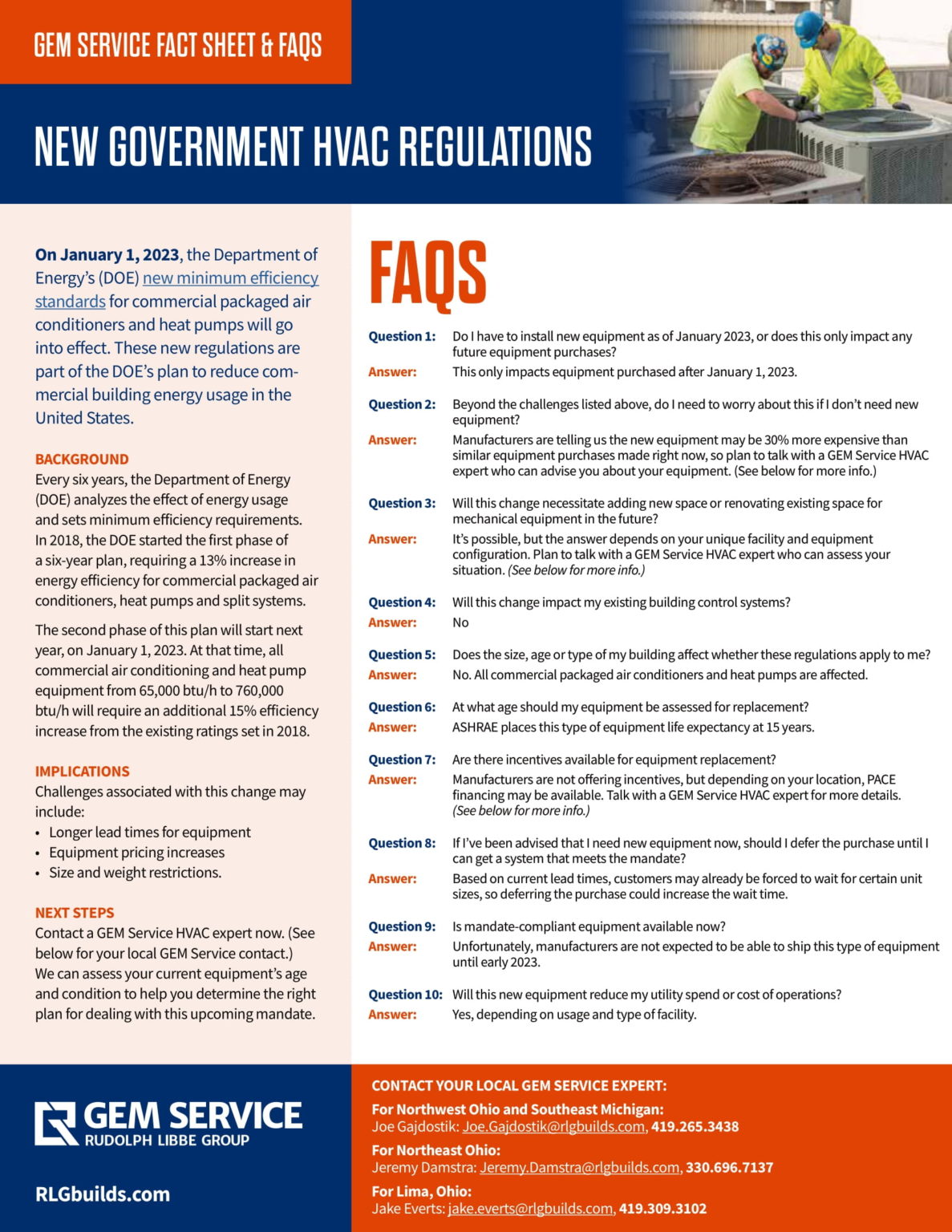 HVAC 2023 Regulations Fact Sheet & FAQ Blog Rudolph Libbe Group
